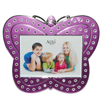 "Butterfly Design Photo Frame (Purple)-code001 - Click here to View more details about this Product